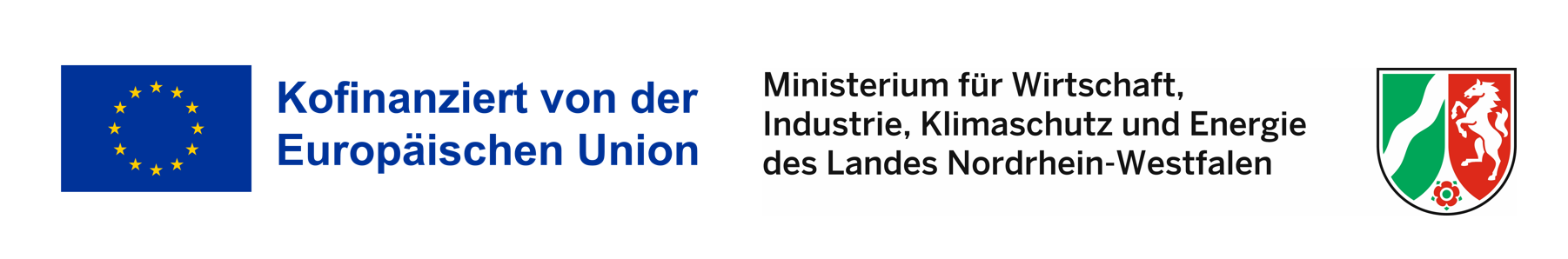 EU und NRW Förderlogos